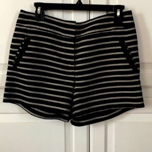 LOFT ❤ Riviera Shorts Black Striped Nautical, 2
